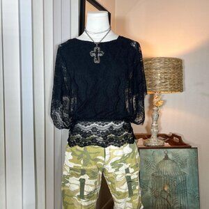 Y2k Wet Seal Lace Blouse